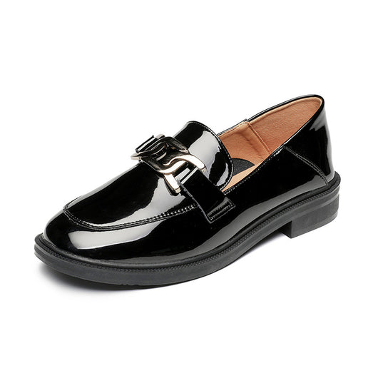 Mocasines Colegiales Minimalistas para Mujer - Diseño Clásico de Punta Redonda - Image 11