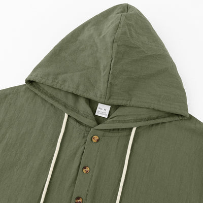 Henley con Capucha y Mangas Largas con Bolsillos Grandes - Image 36