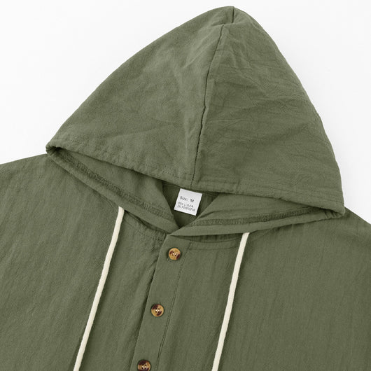 Henley con Capucha y Mangas Largas con Bolsillos Grandes - Image 36