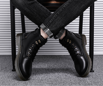 Botas Martin de Caña Alta con Cierre para Hombre - Estilo Urbano Elevado - Image 20