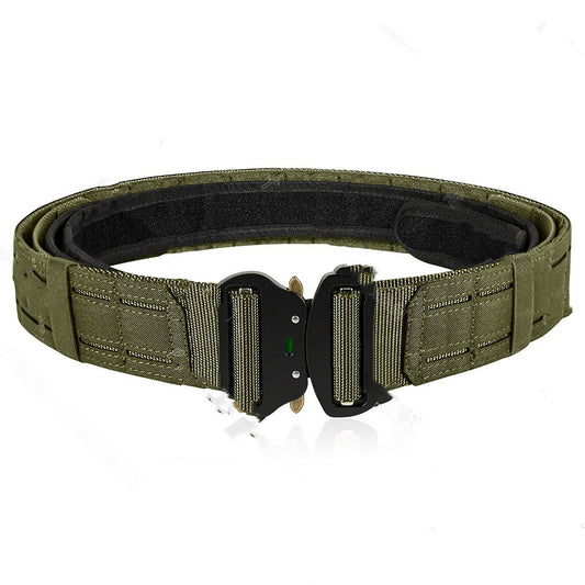 Cinturón Táctico Militar Doble Capa para Entrenamiento al Aire Libre