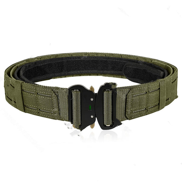Cinturón Táctico Militar Doble Capa para Entrenamiento al Aire Libre