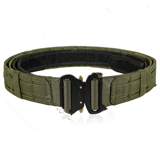 Cinturón Táctico Militar Doble Capa para Entrenamiento al Aire Libre