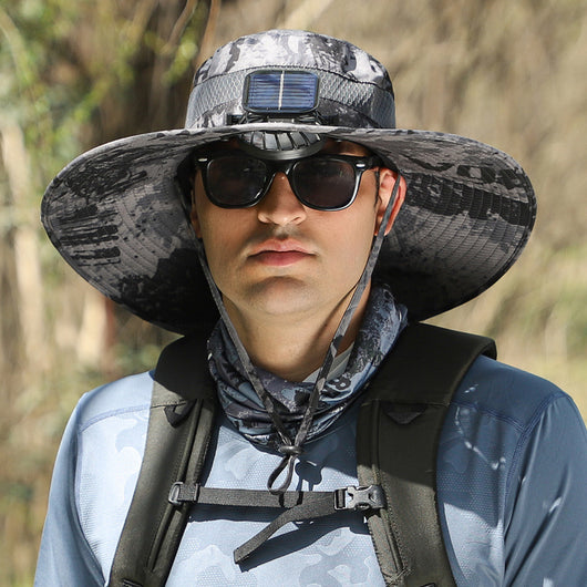 Gorro Ventilador Solar con Ala Ancha Recargable - Image 12
