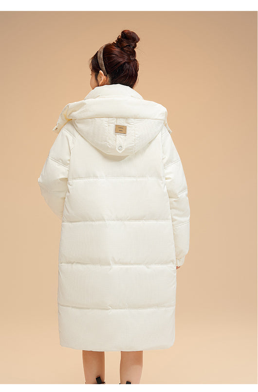 Chaqueta Acolchada Coreana de Algodón con Capucha - Largo Medio - Image 16