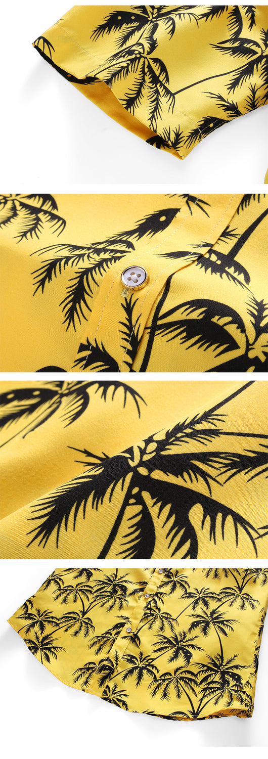 Camisa Estampada Slim Fit de Manga Corta para Hombre - Image 11