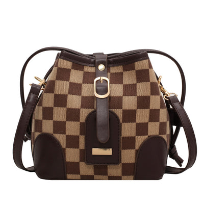 Bolsa Bandolera Cuadros con Cordón - Estilo Personalidad - Image 12