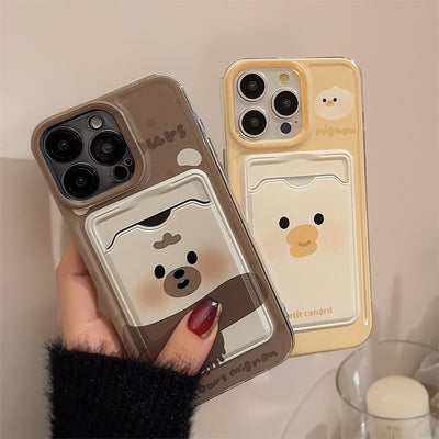 Funda Protectora Transparente con Soporte de Tarjetas para Teléfono - Image 7