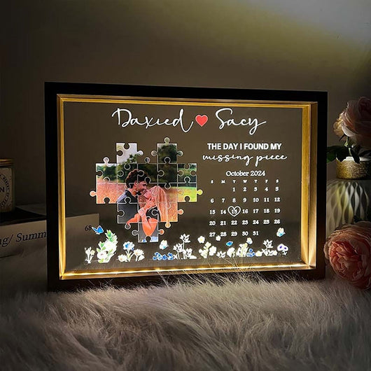 Marco de Fotos LED con Puzzle Personalizado - Edición Conmemorativa - Image 7