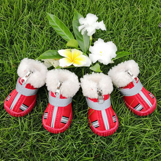 Botas de Algodón Acolchado para Perros - Protección Térmica Premium