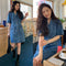 Vestido Jeans Soltinho com Bolsos Duplos - Manga Curta