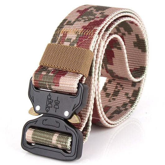 Cinturón Táctico Multifuncional de Nylon con Camuflaje para Entrenamiento Outdoor - Image 6