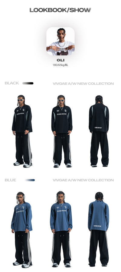 Camiseta Raglan Retro con Costuras Diseño para Hombre Otoño Invierno - Image 9