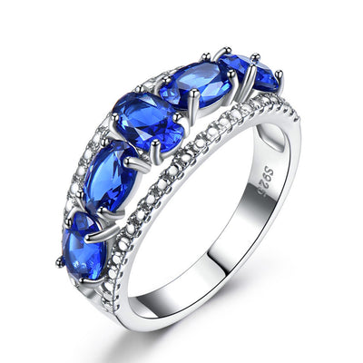 Anillo de Zafiro Tanzanita en Forma de Gota - Image 7