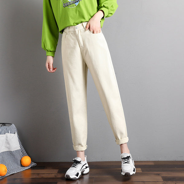 Pantalones Carrot Loose Slim - Jeans Casuales Cómodos