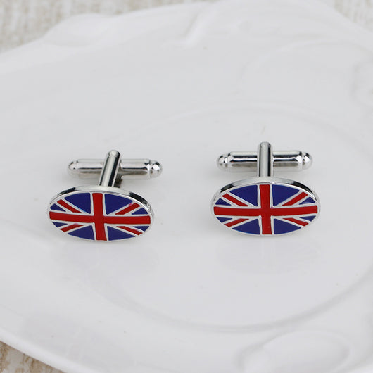 Gemelos Bandera Británica Geométricos para Camisa Francesa Hombre - Image 8