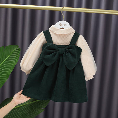 Conjunto Infantil Falda Mesh con Blusa Combinada - Image 8