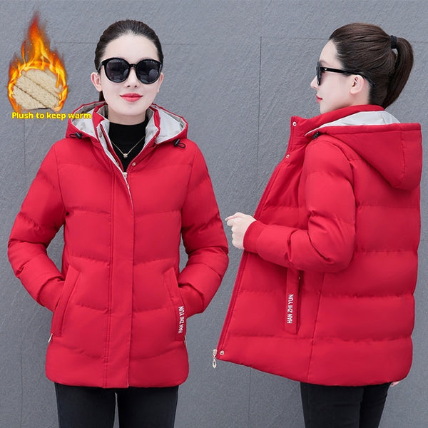 Abrigo de Plumón con Forro Polar para Mujer - Diseño Cálido y Elegante