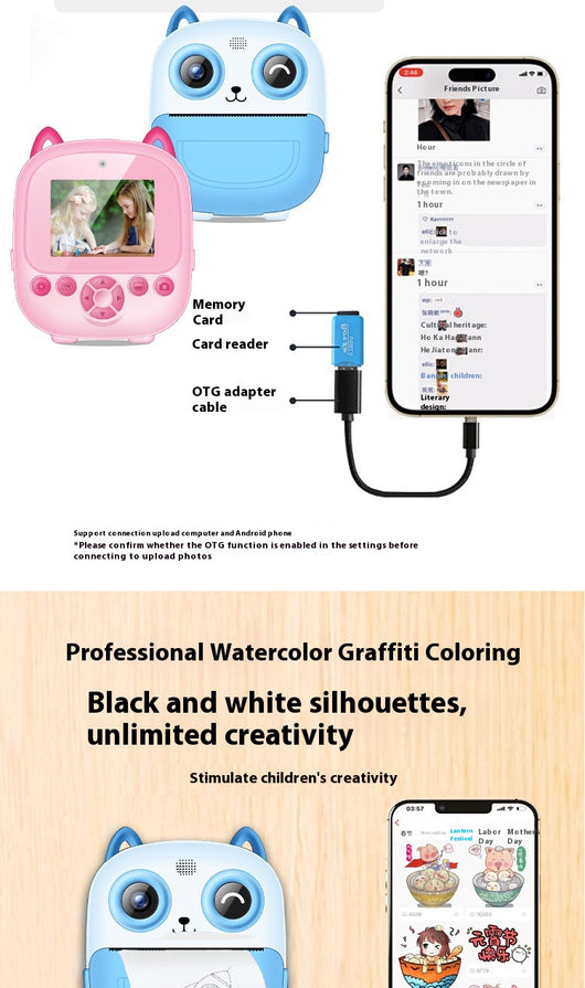 Cámara Digital Instantánea para Niños con Impresión de Fotos HD - Image 11
