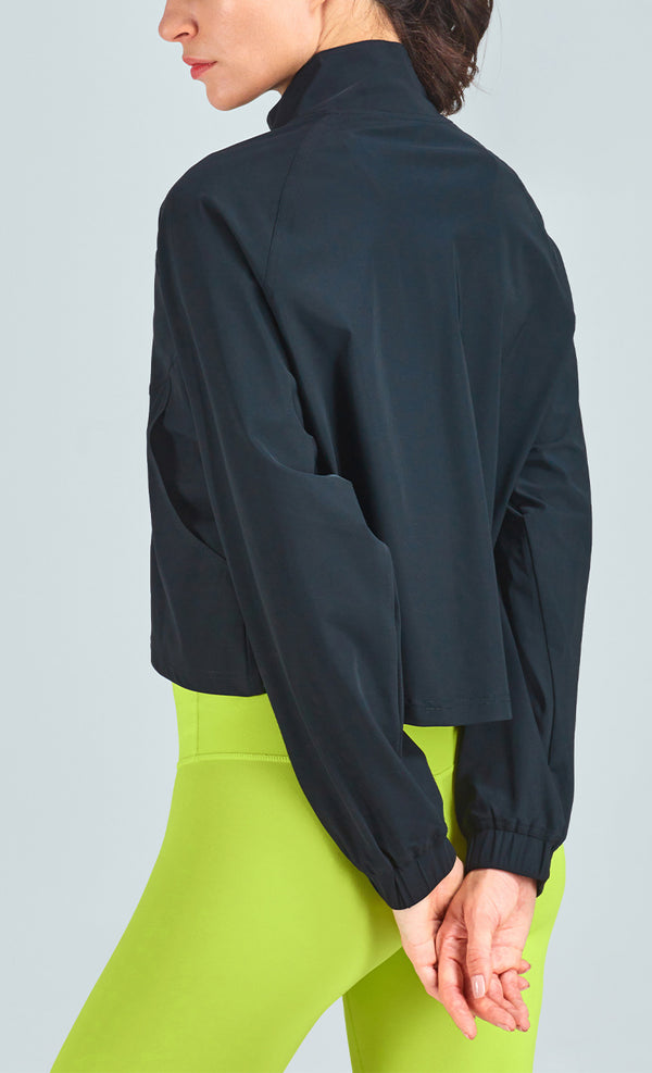 Cardigan Deportivo con Cuello Alzado, Bolsillos y Tecnología Transpirable