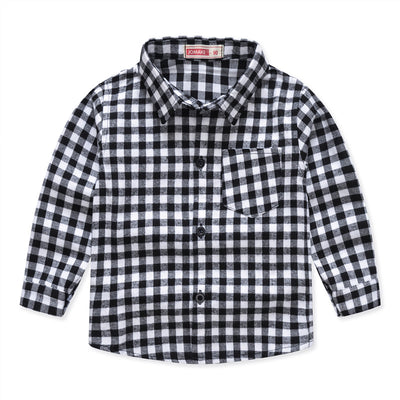 Camisas a Cuadros para Niños y Niñas - Tops Elegantes para Pequeños - Image 3