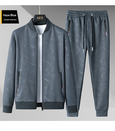 Conjunto Deportivo Casual de Dos Piezas con Cuello Alzado para Hombre - Image 13