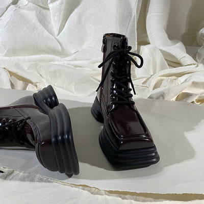 Botas Martin para Mujer con Punta Cuadrada y Suela Gruesa - Image 10