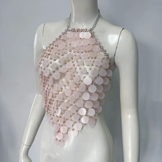 Top Brillante de Malla con Strass y Lentejuelas - Image 6