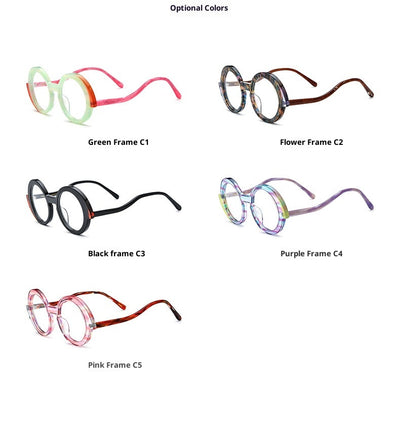 Marcos para Gafas Redondos Multicolor en Materiales Mixtos Unisex - Image 11