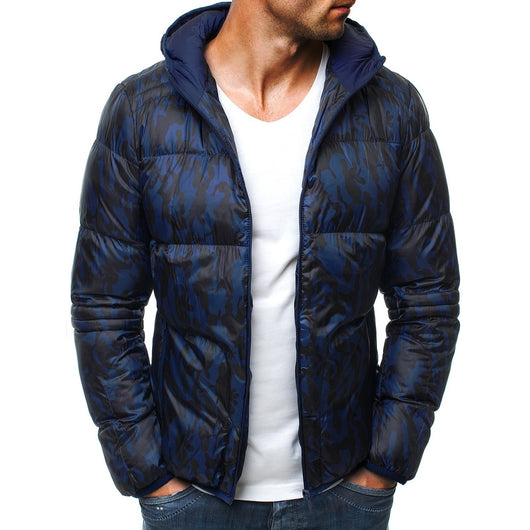 Chaqueta Camuflada con Capucha para Hombre - Algodón Manga Larga - Image 8