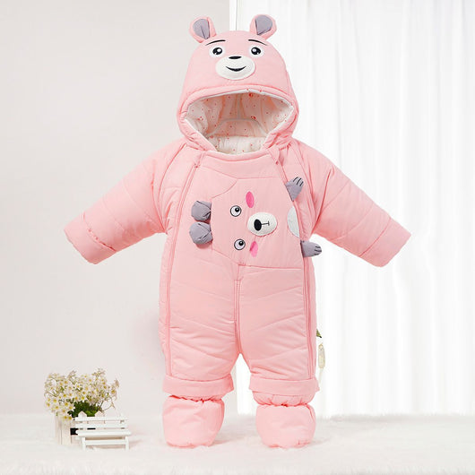 Pijama Enterizo de Algodón con Plumón para Recién Nacido - Image 3