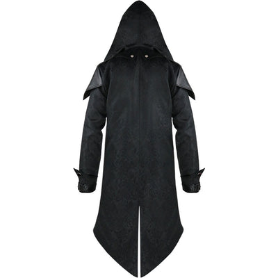 Abrigo Medieval Patchwork Retro para Hombre - Estilo Vintage Halloween - Image 2