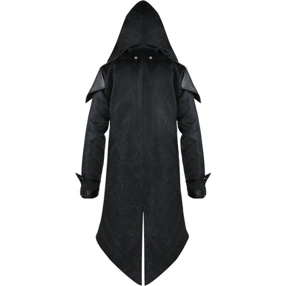 Abrigo Medieval Patchwork Retro para Hombre - Estilo Vintage Halloween