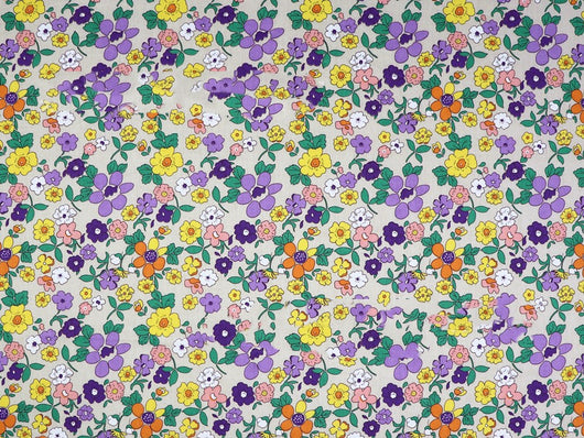 Tela de Algodón Twill Estampado Flores - Diseño Floral Delicado - Image 21