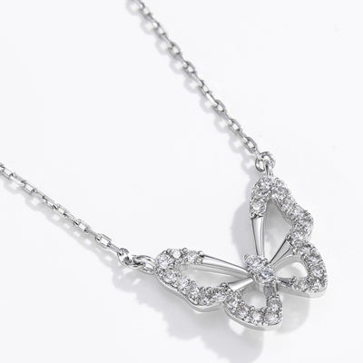 Collar Mariposa Hueco Coreano - Cadena Elegante para Clavícula - Image 2