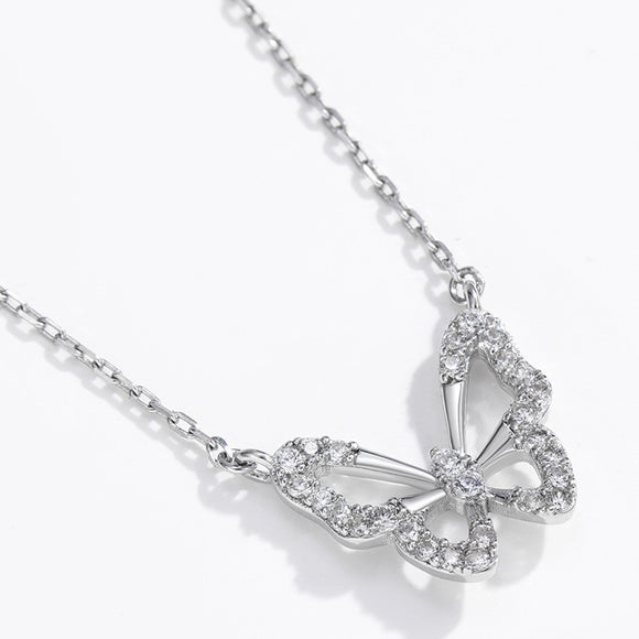 Collar Mariposa Hueco Coreano - Cadena Elegante para Clavícula