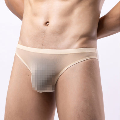 Calzoncillos Transparentes Cintura Baja Seda de Hielo para Hombre