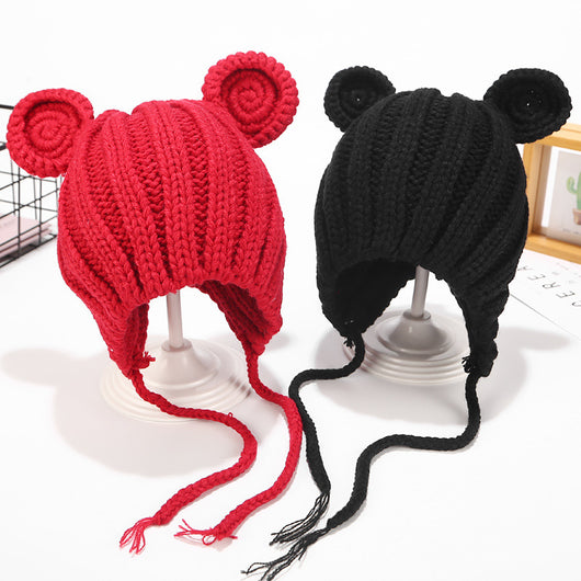 Gorro de Lana Tejido con Protección Auditiva para Bebé - Image 9