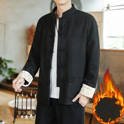 Chaqueta Hanfu Buddha Estilo Chino Retro para Hombre - Image 19