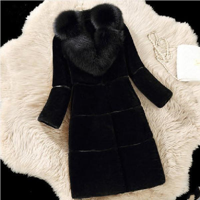 Abrigo de Piel de Cordero Esquilada Largo para Mujer - Image 4
