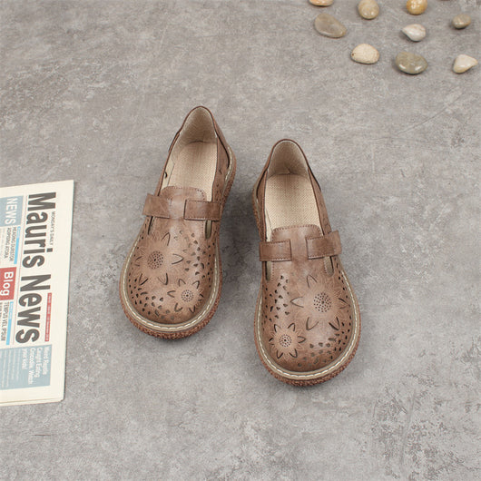 Zapatos de Tacón Bajo con Diseño Calado - Comodidad y Estilo - Image 13