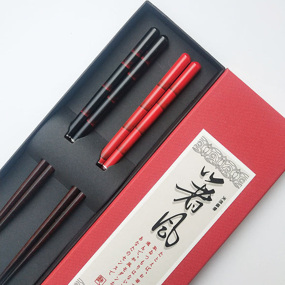 Palillos de Pareja - Set de Palillos de Madera Elegante