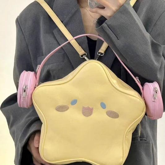 Mochila Portátil Star para Auriculares - Ideal para Estudiantes de Primaria