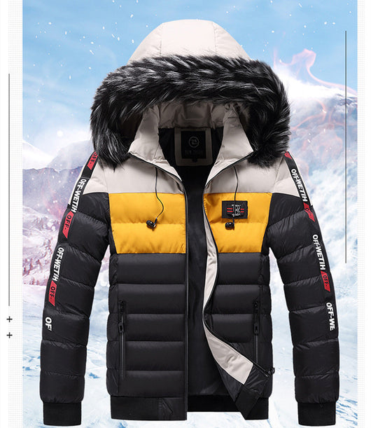 Chaqueta Impermeable para Hombre con Capucha Acolchada - Invierno - Image 3