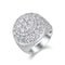 Anillo de Plata S925 con Letra H y Moissanita Premium - Joyería de Lujo Minimalista