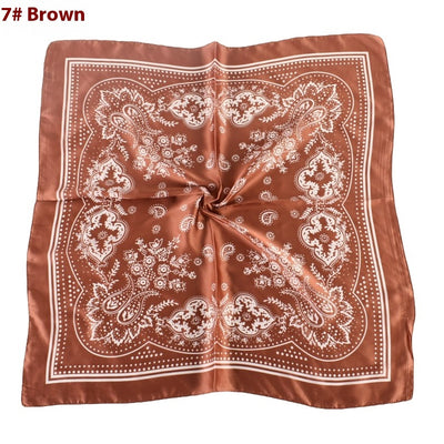 Pañuelo de Satén con Estampado Floral Vintage Paisley - Image 12