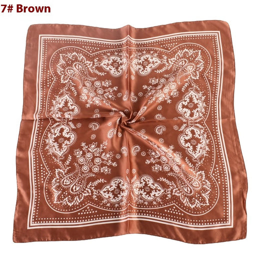 Pañuelo de Satén con Estampado Floral Vintage Paisley - Image 12