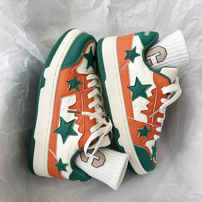 Zapatillas Deportivas Retro Hong Kong Estilo Contraste Estrella Ligeras Tendencia - Image 8