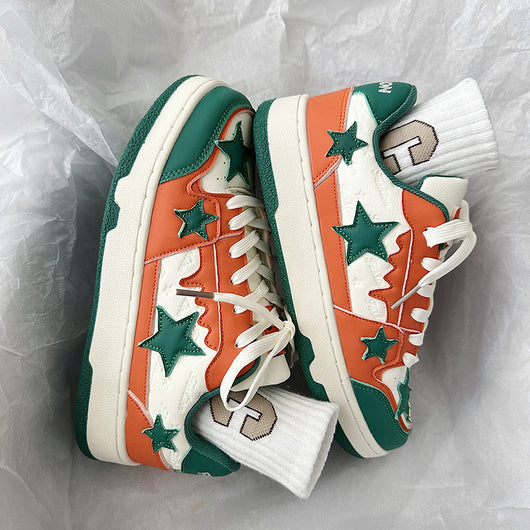 Zapatillas Deportivas Retro Hong Kong Estilo Contraste Estrella Ligeras Tendencia - Image 8