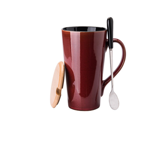 Taza Térmica de Cerámica con Tapa y Gran Capacidad - Image 4